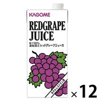 【紙パック】カゴメ ホテルレストラン用 レッドグレープジュース 1L 1セット（12本）