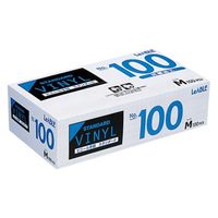 リーブル 100 ビニールスタンダード(粉付き) M #100 1箱(100枚)（直送品）