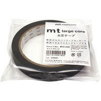 カモ井加工紙 mt Large Core 幅15mm×長さ30ｍ マットブラック マスキングテープ MT01L035 1セット（5個）