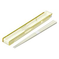 小森樹脂 箸箱セット 箸 18cm パルフェ クリームイエロー 396065 1個（直送品）