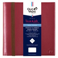 ２０２３年度1月始まりダイアリー クオバディス タイムアンドライフ　１６ｘ１６ 1週間バーチカルタイプ ローズアイリス 1冊（直送品）