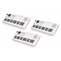 ONETONE ワントーン ミニ37鍵盤キーボード LEDディスプレイ OTK-37M/WHPKx3台 (USBケーブル付き/MIDI対応)（直送品）