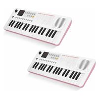 ONETONE ワントーン ミニ37鍵盤キーボード LEDディスプレイ OTK-37M/WHPKx2台 (USBケーブル付き/MIDI対応)（直送品）