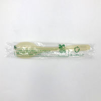 カトラリー　お米のフォークスプーン160 ナチュラル 個包装　3000本(100×30) 00698994　ホウケン産業（直送品）
