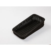 樹脂バスケット BB-K4020-BKベーカリーバスケット 斜め20型 ブラック 5枚(1×5) 010K20BK 1ケース(5本入)（直送品）