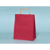 福助工業 紙袋　紙手提袋 SS-1 レッド 平紐【weeco】　300枚(50×6) 0121746（直送品）