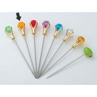 トーダイ カトラリー UK ダイアモンドヘッド マティーニピック・オレンジ 10本(1×10) 03400952 1ケース(10本入)（直送品）