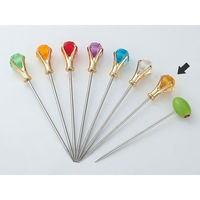 トーダイ カトラリー UK ダイアモンドヘッド マティーニピック・イエロー　10本(1×10) 03400957（直送品）