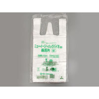 レジ袋 ニューイージーバッグバイオ25 長舌片 M 半透明 2000枚(100×20) 0364169（直送品）