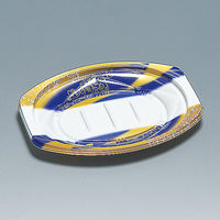 福助工業 惣菜容器 FKプレート24-18H ヨーロピアン 600枚(50×12) 0558168 1ケース(600枚入(50枚×12袋))（直送品）