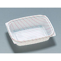 福助工業 惣菜容器　Fカップ C-25 ストライプ 赤　800枚(50×16) 0573442（直送品）