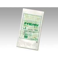 ナイロンポリ Kタイプ No.8 (15-28) 2400枚(100×24) 0702080 1ケース(2400枚入(100枚×24袋))（直送品）