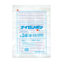 福助工業 真空袋　ナイロンポリ 新Lタイプ No.24 (38-53)　500枚(100×5) 0708003（直送品）