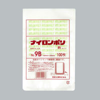 ナイロンポリ Rタイプ No.9B(16-25) 2400枚(100×24) 0708259 1ケース(2400枚入(100枚×24袋))（直送品）