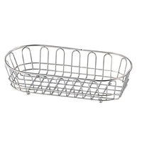 トーダイ 洋食卓上用品 18-8 カトラリーワイヤーバスケット 小判大型　1個 21706001（直送品）