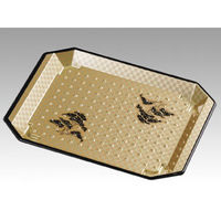 福助工業 寿司容器 和皿 20H 市松黒 400枚(50×8) 547549 1ケース(400枚入(50枚（直送品）