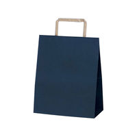福助工業 紙袋　紙手提袋 SS-1 ブルー 平紐【weeco】　300枚(50×6) 572951（直送品）