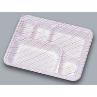 弁当容器 LC新 LC-613 ハーモニー 透明蓋付 600枚(50×12) 576409 1ケース(600枚入(50枚×12袋))（直送品）