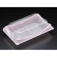 菓子容器 ユニコン MS-20 大 GRピンク 1200枚(100×12) 5M22307 1ケース(1200枚入(100枚×12袋))（直送品）