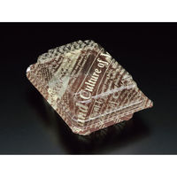 フードパック ユニコン LS-85-10 茶英字 1000枚(100×10) 5S85231 1ケース(1000枚入(100枚×10袋))（直送品）