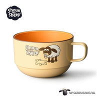 アイトー スープカップ 380ml ひつじのショーン 皿 食器 プラスチック 日本製 キャラクター ショーン×ティミー 347094 1個（直送品）