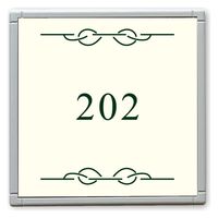 フジタ GH110 部屋番号サイン 居室 Design２ ルームナンバー202 1枚（直送品）