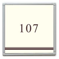 フジタ GH110 部屋番号サイン 居室 Design１ ルームナンバー107 1枚（直送品）
