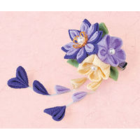 タカギ繊維 つまみ細工　花束のブローチ（紫） LH-124 1個（直送品）