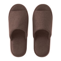パイル地携帯スリッパ（不織布製袋付き） ブラウン 1足