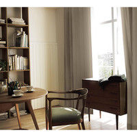 コルネ 既製カーテン シェブロン 幅1000×長さ1350mm ベージュ G1006 1枚（直送品）