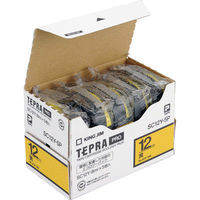テプラPROテープカートリッジ 黄 12mm 1箱（5個入）（わけあり品）