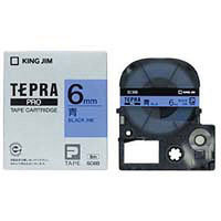 キングジム テプラPROテープカートリッジ エコパック 青ラベル（6mm） SC SC6B-5P 1箱（5個入）（わけあり品）