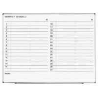 コクヨ ホワイトボード（軽量タイプ）月行事横書き 1201×73×906mm 5.0kg FB-SL34MW 1枚（わけあり品）