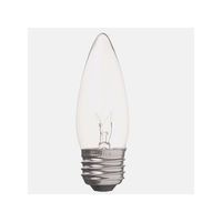 ヤザワコーポレーション シャンデリア球 C37 E26 60W クリア C372660C 1個