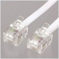 ストレートモジュラーケーブル 5m 白 TP1050W ヤザワコーポレーション（直送品）