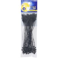 オーム電機 結束バンド ロックタイ ピーロック 130mm ブラック 黒 100本入 OHM DZ-PR1310-K（直送品）