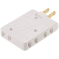 オーム電機 サイドコーナータップ 白 HS-AS315/W-G 1個