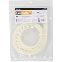 オーム電機 結束バンド ワイドロックタイ 830mm 白 10本 OHM WLT-830-W 10P（直送品）