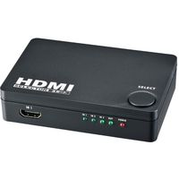 オーム電機 HDMIセレクター 3ポート 黒 AV-S03S-K 1個