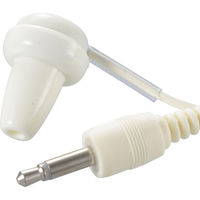 オーム電機 モノラルイヤホン テレビ用 φ3.5 3m ホワイト EAR-1202 1個