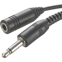 オーム電機 イヤホン延長コード モノラル音声用 2m ブラック EAR-6516 1個