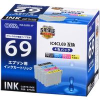 オーム電機 エプソン 互換インクカートリッジ INK-E69B