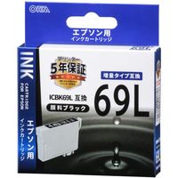 オーム電機 エプソン 互換インクカートリッジ INK-E69B