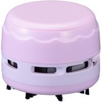 オーム電機 卓上そうじ機 乾電池式 ピンク JIM-C02-P（直送品）