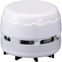 オーム電機 卓上そうじ機 乾電池式 ホワイト JIM-C02-W（直送品）