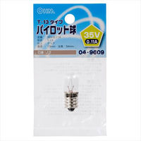 オーム電機 パイロット球T13 E12 35Vー0.11Aクリア LB-P3235V 1個