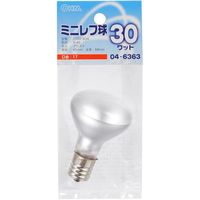 オーム電機 ミニレフ球 E17 30Wフロスト LB-R4730-F 1個
