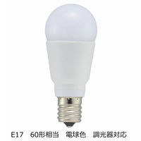 オーム電機 LED電球 ミニクリプトン形 E17 60W形相当 電球色 屋外対 LDA8L-G-E17/D H11 1個