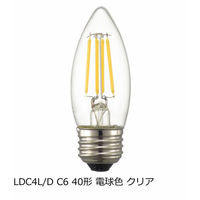 オーム電機 LED電球 フィラメント シャンデリア形 E26 60W相当 調光器 