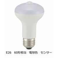 オーム電機 LED電球 レフ形 E26 60形相当 人感・明暗センサー 電球色 LDR7L-W/S 9（直送品）